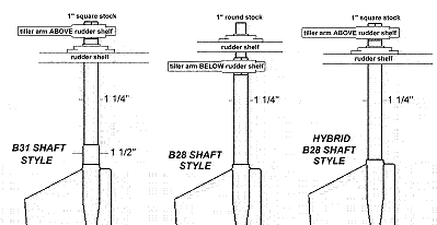 Over Sized Rudder Replacement for the Stock B31 Rudder