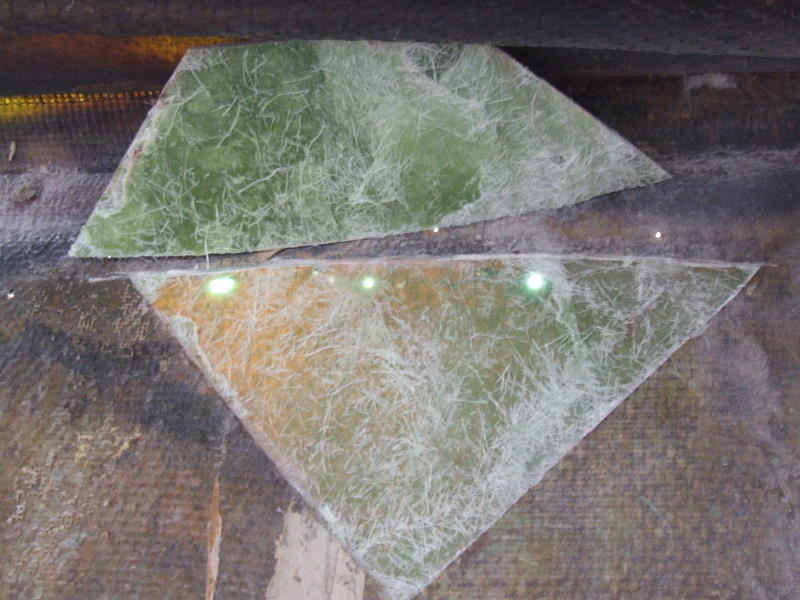 Hull Repair -- Working from the inside