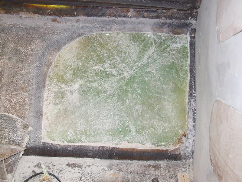 Hull Repair -- Working from the inside