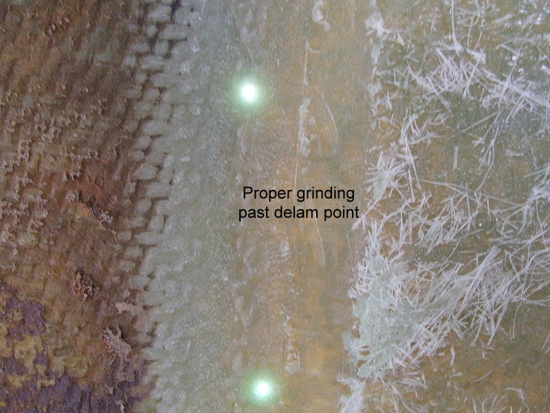 Hull Repair -- Working from the inside