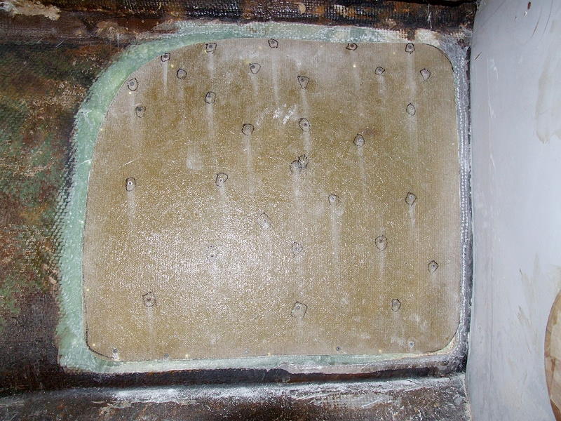 Hull Repair -- Working from the inside