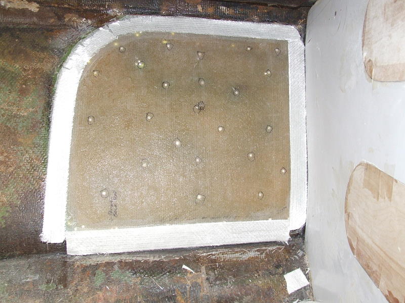 Hull Repair -- Working from the inside