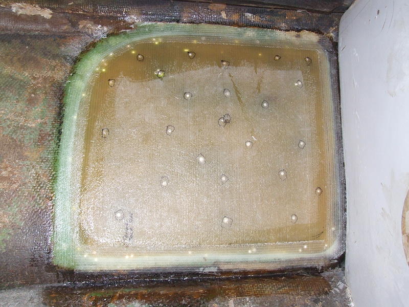 Hull Repair -- Working from the inside